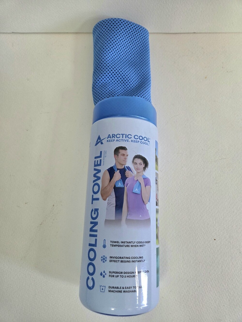 Arctic Cool Cooling Towel - Blue. Instant Cooling Towel Performance. Sport Towel